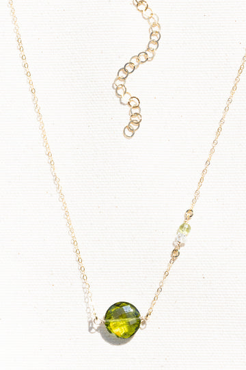 MACARON NECKLACE- PERIDOT